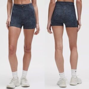 Lululemon Everlux Denim-Print Short 3" Women’s Size 14